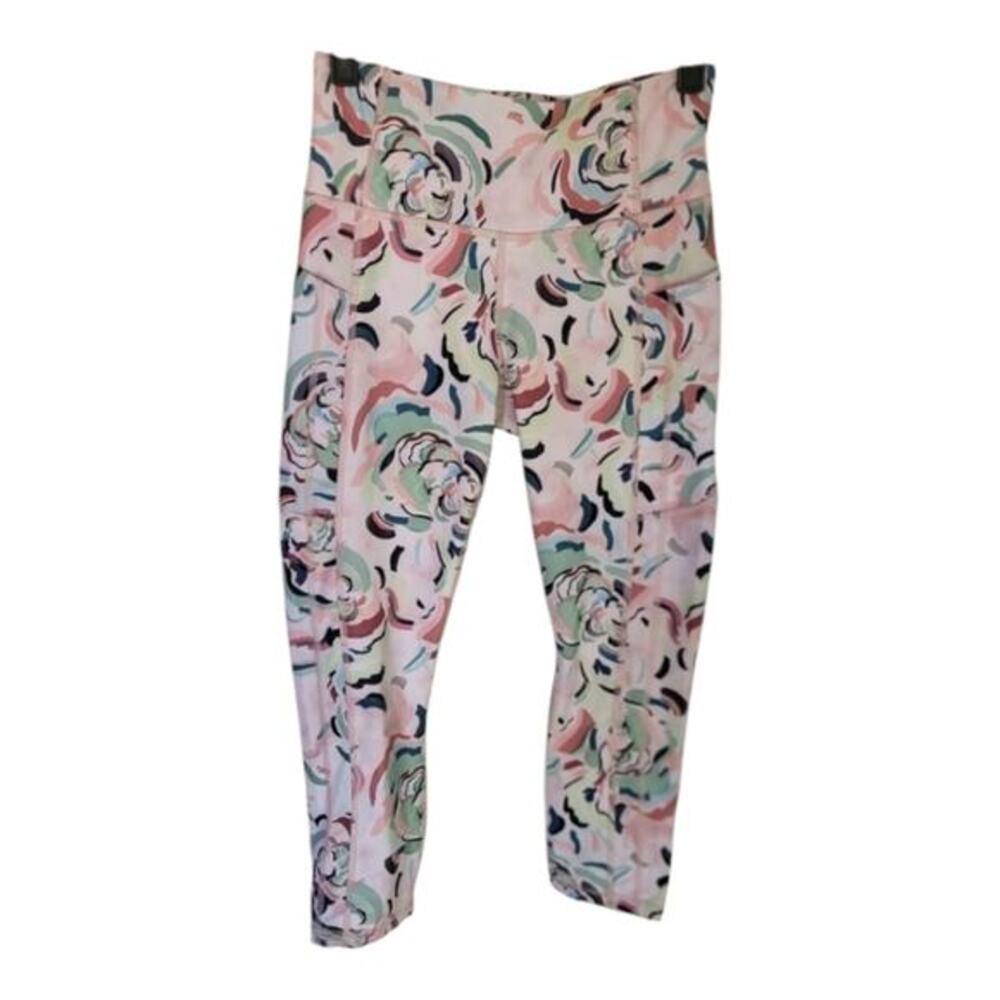 Athleta Women's Ultimate Stash II Capri color Elegance Floral Orchid Plus 3X New - Picture 7 of 16
